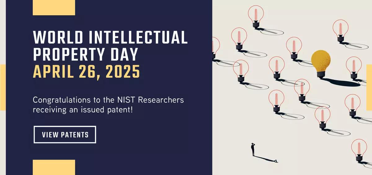 Advertisment for the 2025 international property day along with an image of lightbulbs, denoting ideas and inventions